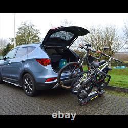 Maypole Towball Mounted Car Rear Tow Bar Cycle Holder 3 Bike Carriers -45kg Load