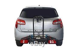 Menabo 2 Bike Carrier Tow Bar Mounted Rear Cycle Rack With Lights 7 & 13 Pin