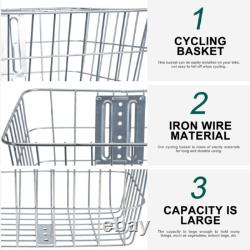 Metal Bike Basket Bike Pet Carrier Basket Cycle Basket Large Bike Basket