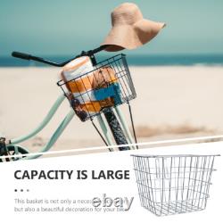 Metal Bike Basket Bike Pet Carrier Basket Cycle Basket Large Bike Basket