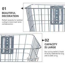 Metal Bike Basket Bike Pet Carrier Basket Cycle Basket Large Bike Basket