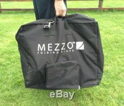 Mezzo D9 Folding Bike new incl cover, carrier bag, manual & luggage rack back