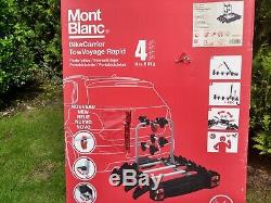 Mont Blanc towbar mounted 4 bike carrier rack