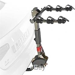 Mottez A009P3RA 3-Bike Tilting Hang On Tow Ball Mounted Cycle Carrier