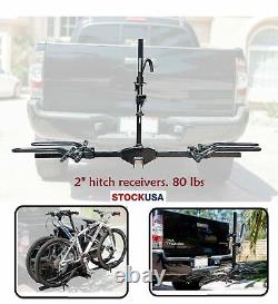 Mountain Bike Tire Bicycle Adjustable Hitch Rack Universal & Folds Carrier