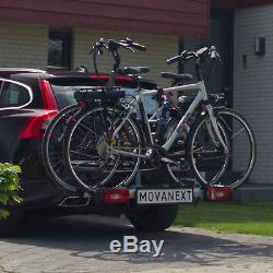 MovaNext Lux 2 Cycle Folding Carrier Compact Lightweight Bike Rack Rear Towbar