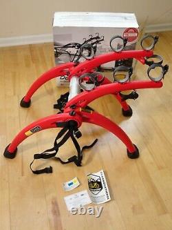 NEW Saris 801 Red Super Bones Trunk Bike Rack Carrier (Mounts 3 Bikes)
