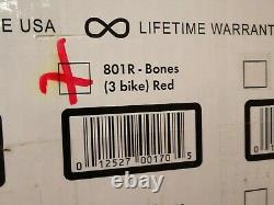 NEW Saris 801 Red Super Bones Trunk Bike Rack Carrier (Mounts 3 Bikes)