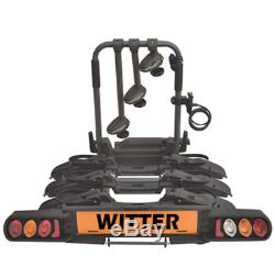 NEW Witter Pure Instinct Towbar Mounted 3 Bike Cycle Carrier