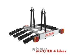 New Booster 4 Bike e-bike Carrier Cycle Rack on Tow bar Mounted 7/13pin plug
