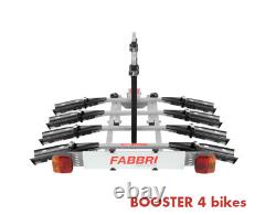 New Booster 4 Bike e-bike Carrier Cycle Rack on Tow bar Mounted 7/13pin plug