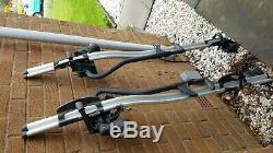 Pair of (2x) Thule ProRide 591 Roof Mounted Cycle Carriers bicycle bike rack