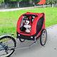 PawHut Waterproof Bike Pet Cargo Trailer Bicycle Dog Carrier Steel Suspension