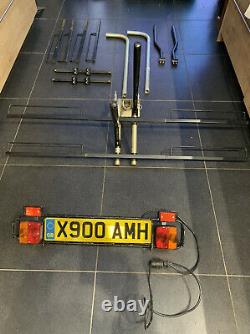 Pendle 4 Cycle Tow Bar Mounted Rack. Wheel Support Bike Carrier