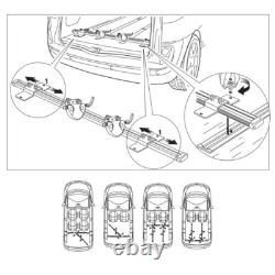 Peruzzo Genova Internal Mount Car Van Cycle Carrier Up To 4 Bikes Boot Interior