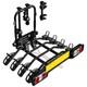 Peruzzo Parma P-706/4 Towbar Cycle Carrier 4 Bike Black Car Tow Bar Tilting Rack