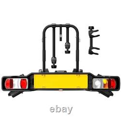 Peruzzo Parma P-706/4 Towbar Cycle Carrier 4 Bike Black Car Tow Bar Tilting Rack