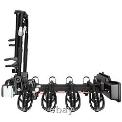 Peruzzo Parma P-706/4 Towbar Cycle Carrier 4 Bike Black Car Tow Bar Tilting Rack