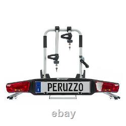 Peruzzo Zephyr Towbar Cycle E-Bike Carrier 2 Bike Car Tow Bar Ball Tilting
