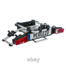 Peruzzo Zephyr Towbar Cycle E-Bike Carrier 2 Bike Car Tow Bar Ball Tilting