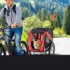 Pet Bicycle Trailer Dog Cat Bike Carrier Water Resistant With Hitch Coupler