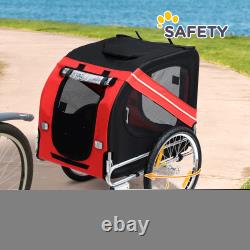 Pet Bicycle Trailer Dog Cat Bike Carrier Water Resistant With Hitch Coupler