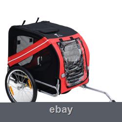 Pet Bicycle Trailer Dog Cat Bike Carrier Water Resistant With Hitch Coupler