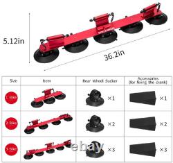 ROCKBROS Suction Cup Bike Rack for Car Roof Top 3 Bicycle Carrier Red Aluminum