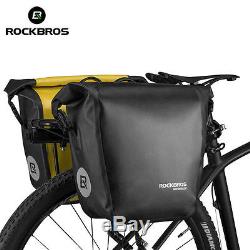 ROCKBROS Waterproof Pannier Bag Cycling Bike Travel Rear Seat Carrier 18 L