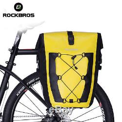 ROCKBROS Waterproof Pannier Bag Cycling Bike Travel Rear Seat Carrier Bag 27 L