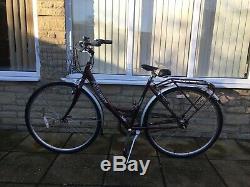 Raleigh Caprice Ladys Cycle. 19 Frame Colour Burgandy, Basket, Carrier, Bell
