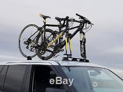 Rassine Bike Roof Top Bicycle Rack Carrier Easy Install Car Suction Mounted Rack