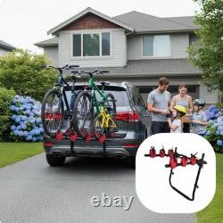 Rear Car Cycle Carrier Folds for Easy Storage Trunk Mount Bike Rack Heavy Duty