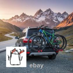 Rear Car Cycle Carrier Folds for Easy Storage Trunk Mount Bike Rack Heavy Duty
