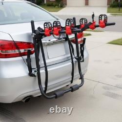 Rear Car Cycle Carrier Folds for Easy Storage Trunk Mount Bike Rack Heavy Duty