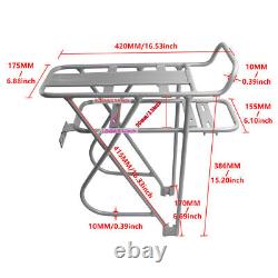 Rear Rack Carrier Holder Frame E-Bike Electric Bike Battery Aluminum luggage