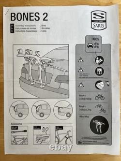 Saris Bones 2 Bike Rear Carrier Cycle Rack Travel Car Boot Holder