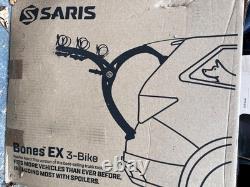 Saris Bones Ex 3-Bike Rack Cycle Carrier Rear Trunk Mount Adjustable NEW