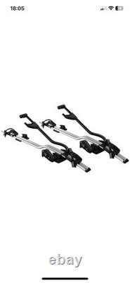Set Of 2 Thule Pro-Ride 598 Roof Mounted Cycle Carriers