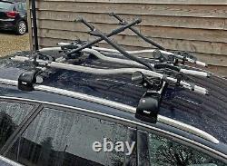 Set of Three Thule 598 Silver ProRide Roof Mount Bike Carrier/Racks