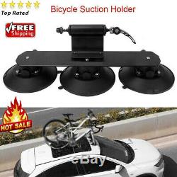 Solid Car Roof-Top Suction Bike Holder Carrier Bicycle Transporting Luggage Rack