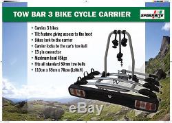 Sparkrite 3 and 4 Bike Tow Bar Cycle Carrier