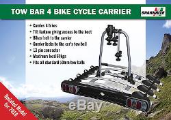Sparkrite 3 and 4 Bike, Tow Bar Cycle Carriers