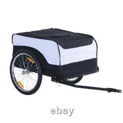 Steel Frame Bike Trailer Cargo Extra Bicycle Carrier Storage with Hitch NEW UK