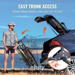 SucceBuy 2/4-Bike Hitch Mount Rack Platform Tilting Folding Bike Carrier