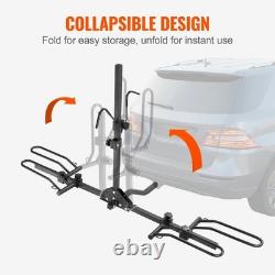 SucceBuy 2/4-Bike Hitch Mount Rack Platform Tilting Folding Bike Carrier