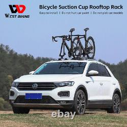 Sucker Roof-top Bicycle Rack Carrier Easy Install Quick Released for Two Bikes