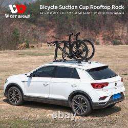Sucker Roof-top Bicycle Rack Carrier Easy Install Quick Released for Two Bikes