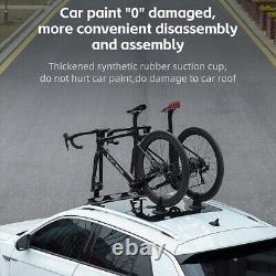 Sucker Roof-top Bicycle Rack Carrier Easy Install Quick Released for Two Bikes