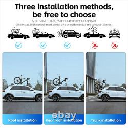 Sucker Roof-top Bicycle Rack Carrier Easy Install Quick Released for Two Bikes